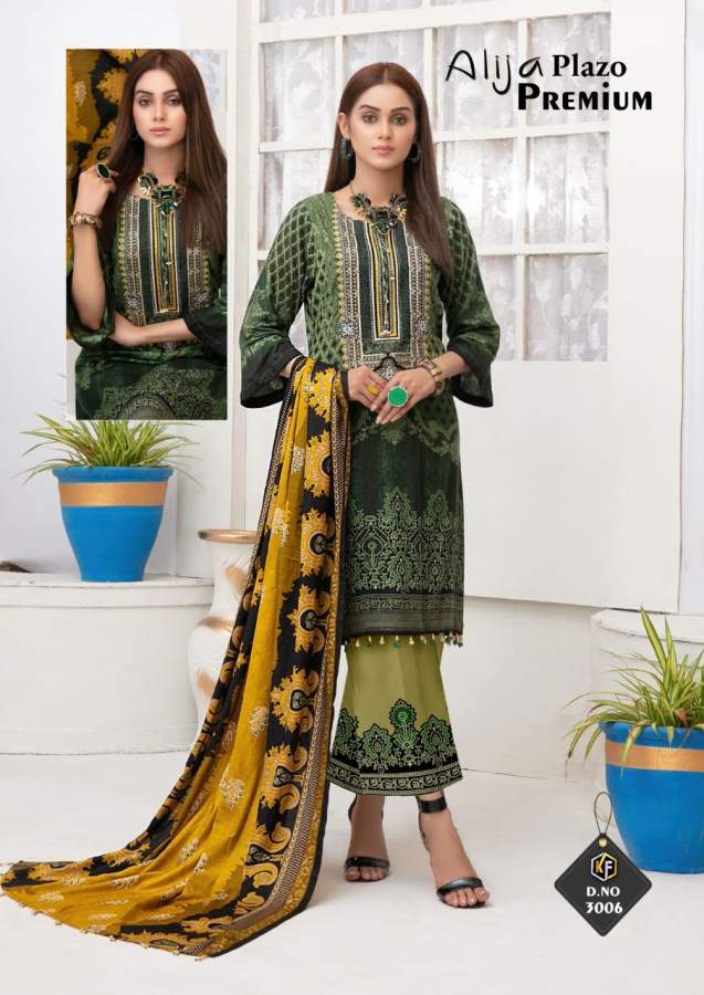 Keval Alija Plazo 3 Premium Heavy Festive Wear Karachi Cotton Dress Material Collection